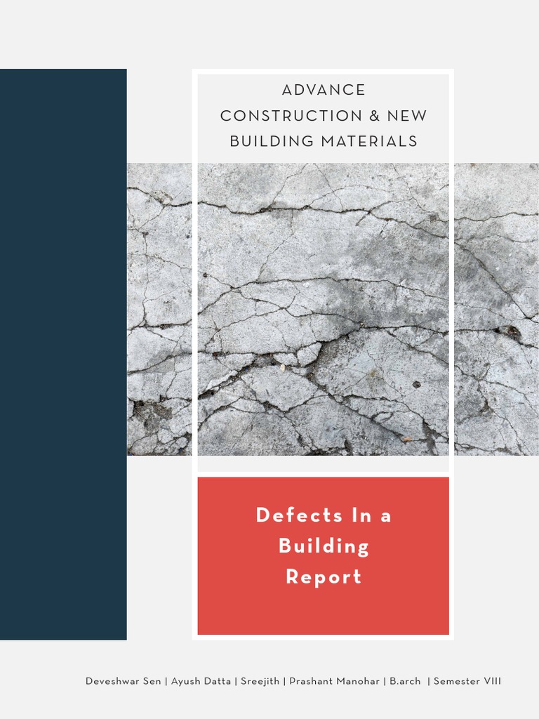 Defects Report | PDF | Concrete | Cement