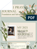 My 2021 Prayer Journal: Foundation and Salvation
