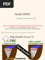 Parallel DBMS: Chapter 22, Sections 22.1-22.6