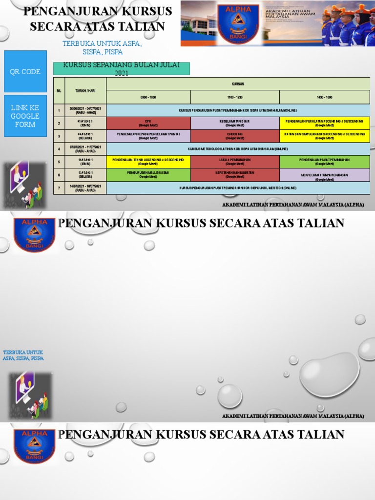 Kursus Dalam Talian ALPHA 2021 | PDF