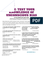 Test your knowledge of unconscious bias