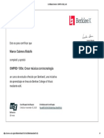 Certificado BerkleeX OMPRD-100x - EdX