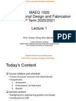 Lecture - 1-Introduction To CAD