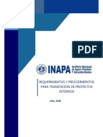 requerimientos y procedimientos inapa