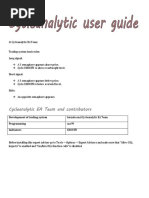 Cycleanalytic v1.2 User Guide