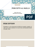 Visual Perceptual Skills: Nishtha Bharadwaj Rehabilitation Psychologist