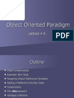 Object Oriented Paradigm