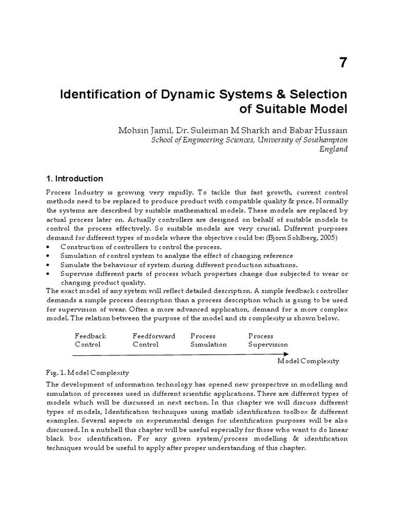 Identification of Dynamic Systems and Se | PDF | Least Squares | Errors ...