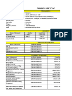 Curriculum Vitae: Personal Data