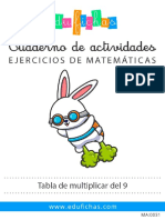 MA0031 Tabla Del 9 Edufichas