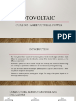Photovoltaic: Cuae 305:agricultural Power