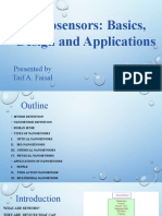 Nanosensors: Basics, Design and Applications: Presented by Taif A. Faisal