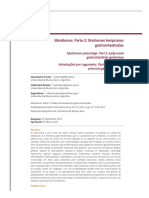 Micetismos. Parte 3 - Síndromes Tempranos Gastrointestinales