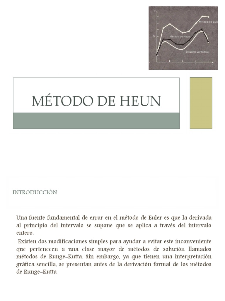 Método de Heun: Predictor-Corrector en Ecuaciones | PDF | Ecuaciones ...