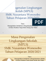 Masa Pengenalan Lingkungan Sekolah (MPLS)