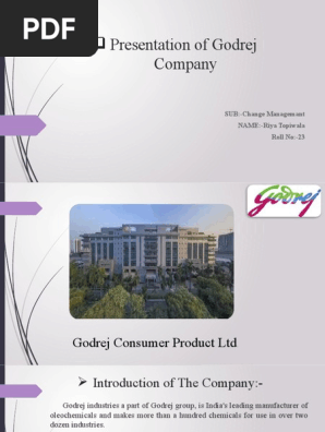 Presentation of Godrej Company