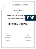 Sensory Organs: Medical Surgical Nursing