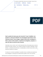 Projeto e Pesquisa Na Educação Infantil - Muito Mais Do Que Informação - Tempo de Creche