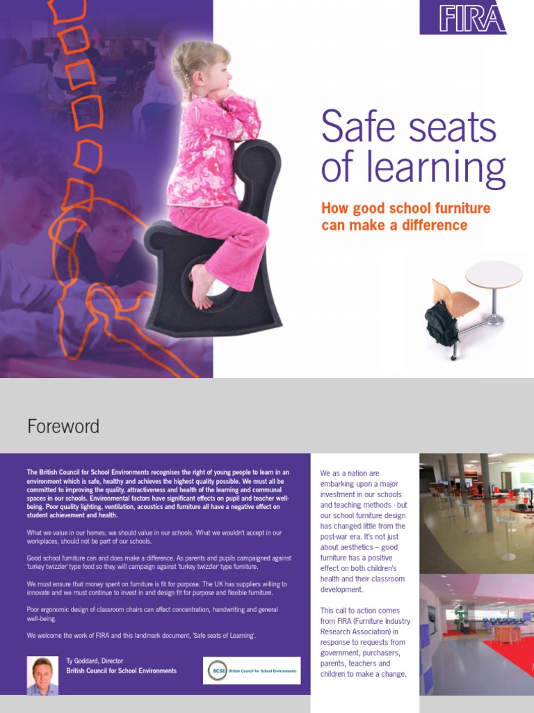 Safe Seats of Learning | PDF | Classroom | Chair
