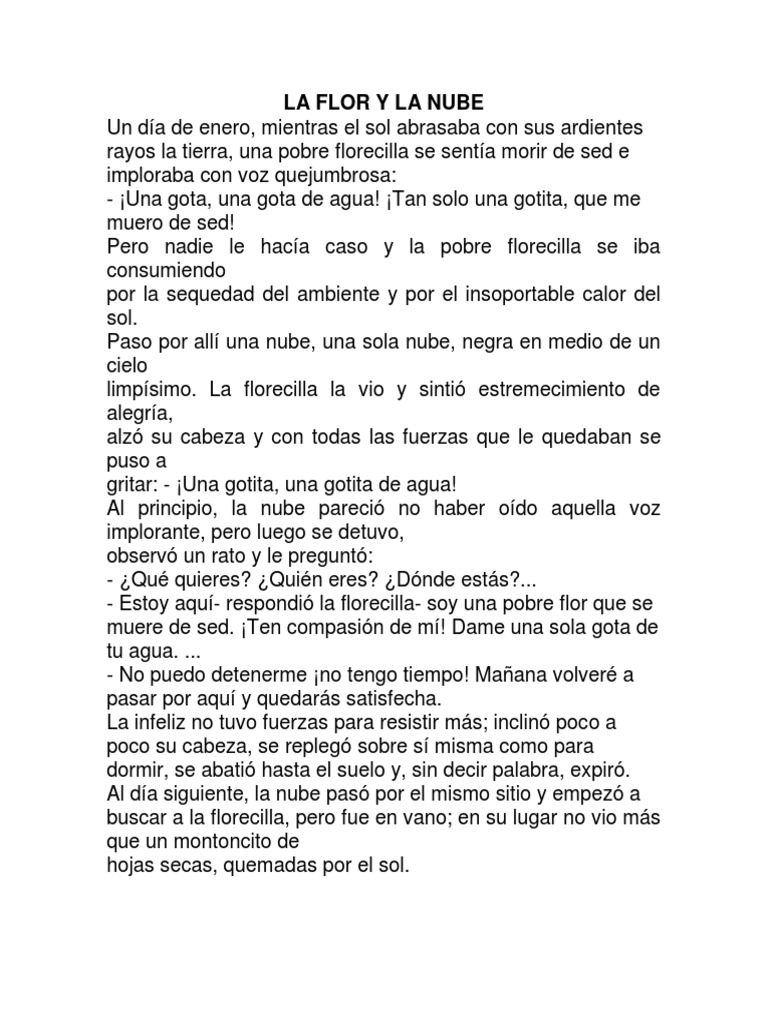 La Flor y La Nube | PDF | Poesía