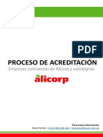 Proceso de Acreditación para Empresas Contratistas de Alicorp-Feb