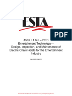 ESTA - E1-6-2 - 2013hoist Inspection