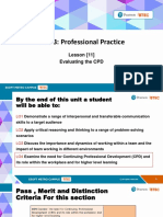 Unit 3: Professional Practice: Lesson (11) Evaluating The CPD
