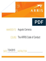 The ARRIS Code of Conduct