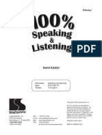 100% Speaking & Listening