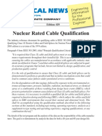 Technical News: Nuclear Rated Cable Qualification