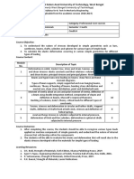 Syllabus For B. Tech in Mechanical Engineering