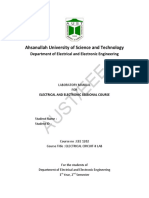 Electrical Circuit Lab Manual Analysis