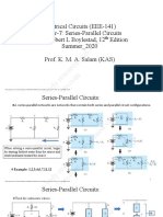 Electrical Circuits (EEE-141) Chapter-7: Series-Parallel Circuits Book: Robert L Boylestad, 12 Edition Summer - 2020 Prof. K. M. A. Salam (KAS)