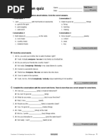 Unit 2 Written Quiz: - /50 Points