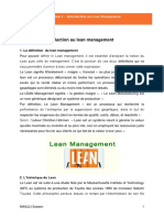 Leçon 1 de Lean Management