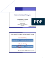 Economic Value Analysis: Cost Based Pricing vs. Value Based Pricing