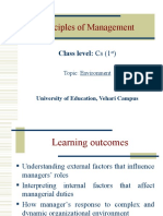 Principles of Management: Class Level: Cs (1