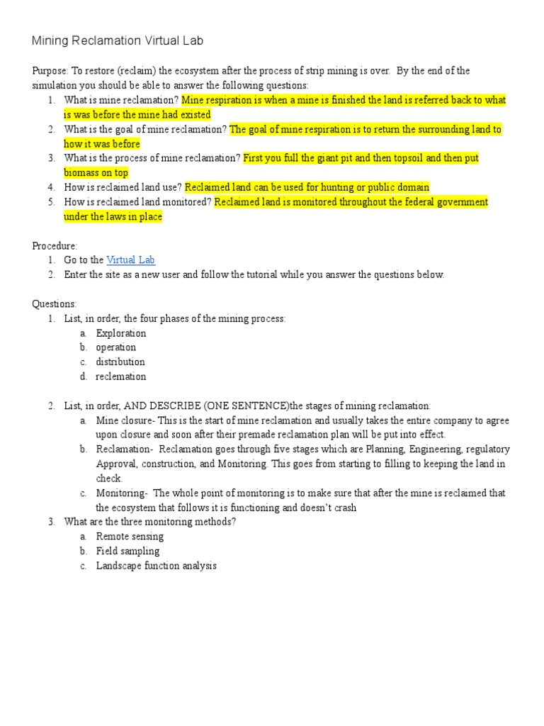 Mining Lab | PDF