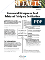 Commercial Microgreens: Food Safety and Third Party Certification