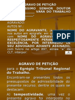 AGRAVO DE PETICAO