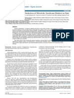 A Quick Model For The Induction of Metabolic Syndrome Markers in Rats 2165 8048.1000137