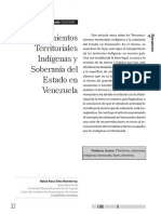 Silva Monterrey, Nalúa - Reconocimientos - Territoriales - Indígenas Y - Soberanía Del - Estado en - Venezuela