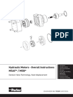 Hydraulic Motors - Overall Instructions M5AF / M5B : Denison Vane Technology, Fixed Displacement
