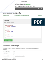 CSS Cursor Property