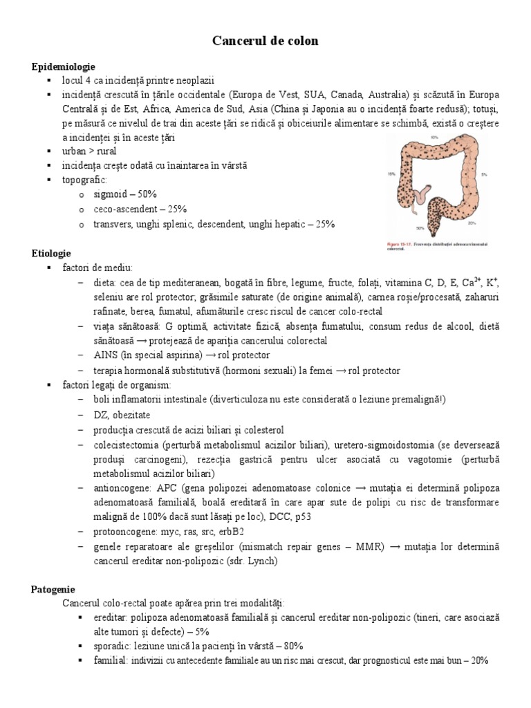 Cancerul de Colon - Bun | PDF