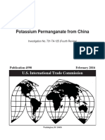 USITC Finds Likely Injury from Chinese Potassium Permanganate