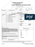 General Declaration for Aviation Compliance | PDF | U.S. Customs And ...