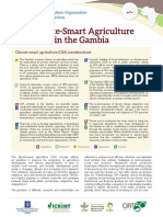 Climate-Smart Agriculture in the Gambia: Addressing Food Security Challenges Through Resilience and Emissions Reductions