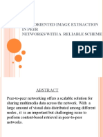 Text Oriented Image Extraction in Peer Networks With A Reliable Scheme