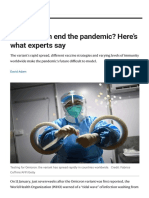 Will Omicron End The Pandemic